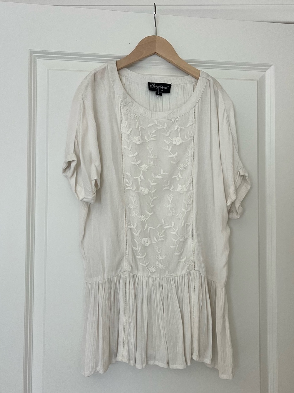White Embroidered Blouse
